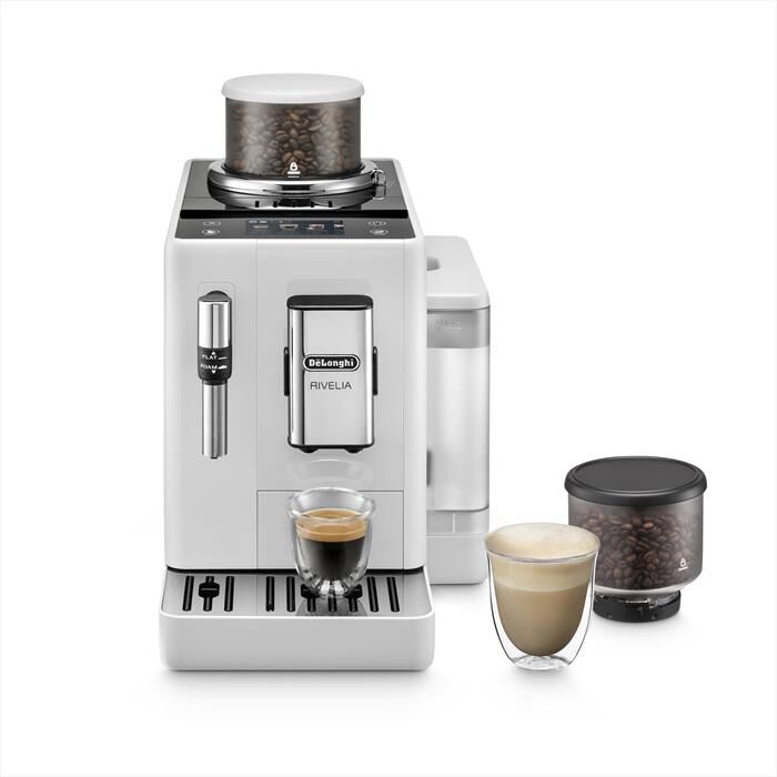 DE LONGHI - Macchina da caffè automatica EXAM440.35.W-Bianco (arctic white)