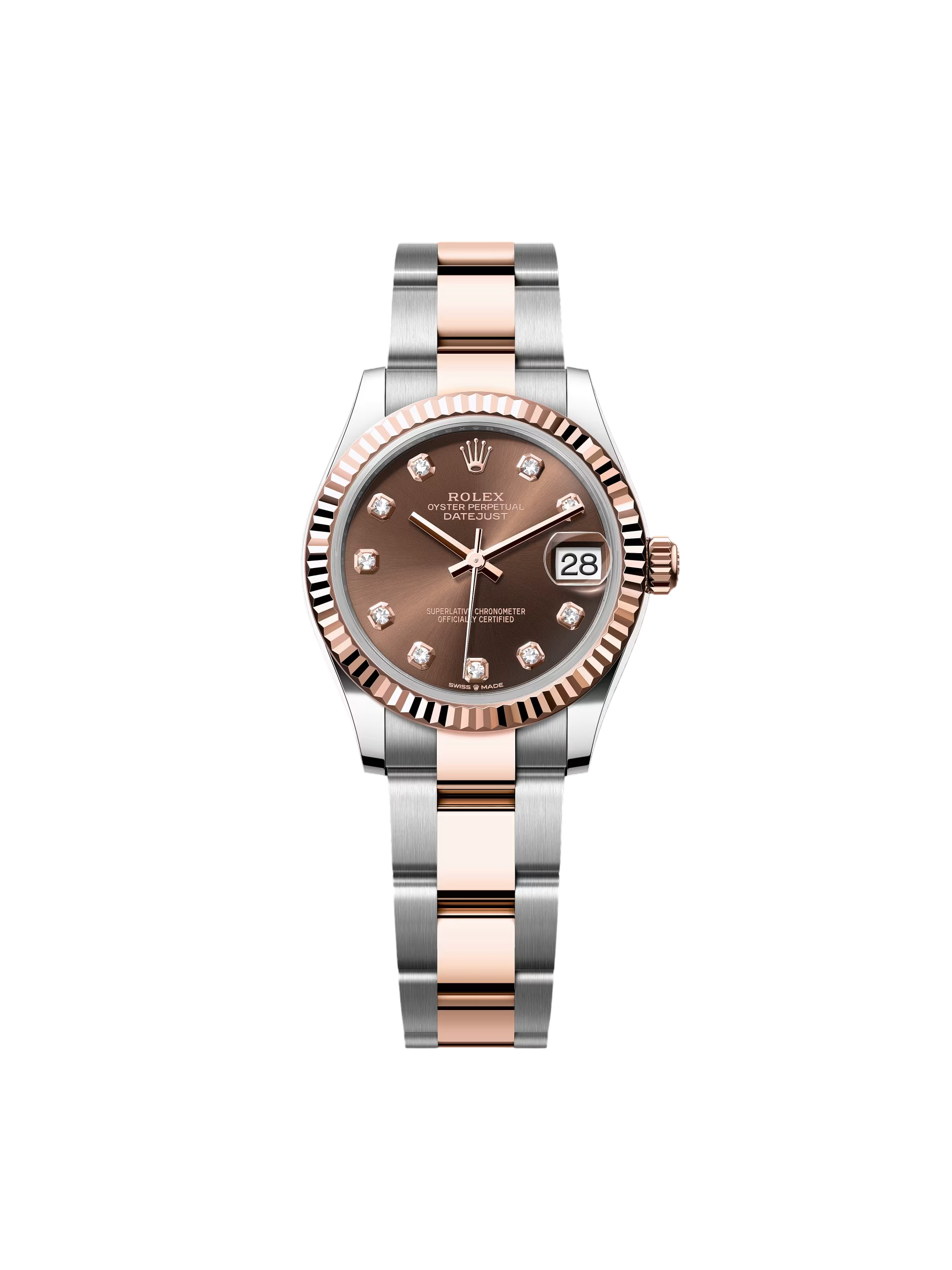 RLX Datejust m278271-0027/0028 Chocolate 31mm Dial Oyster Bracelet Watch