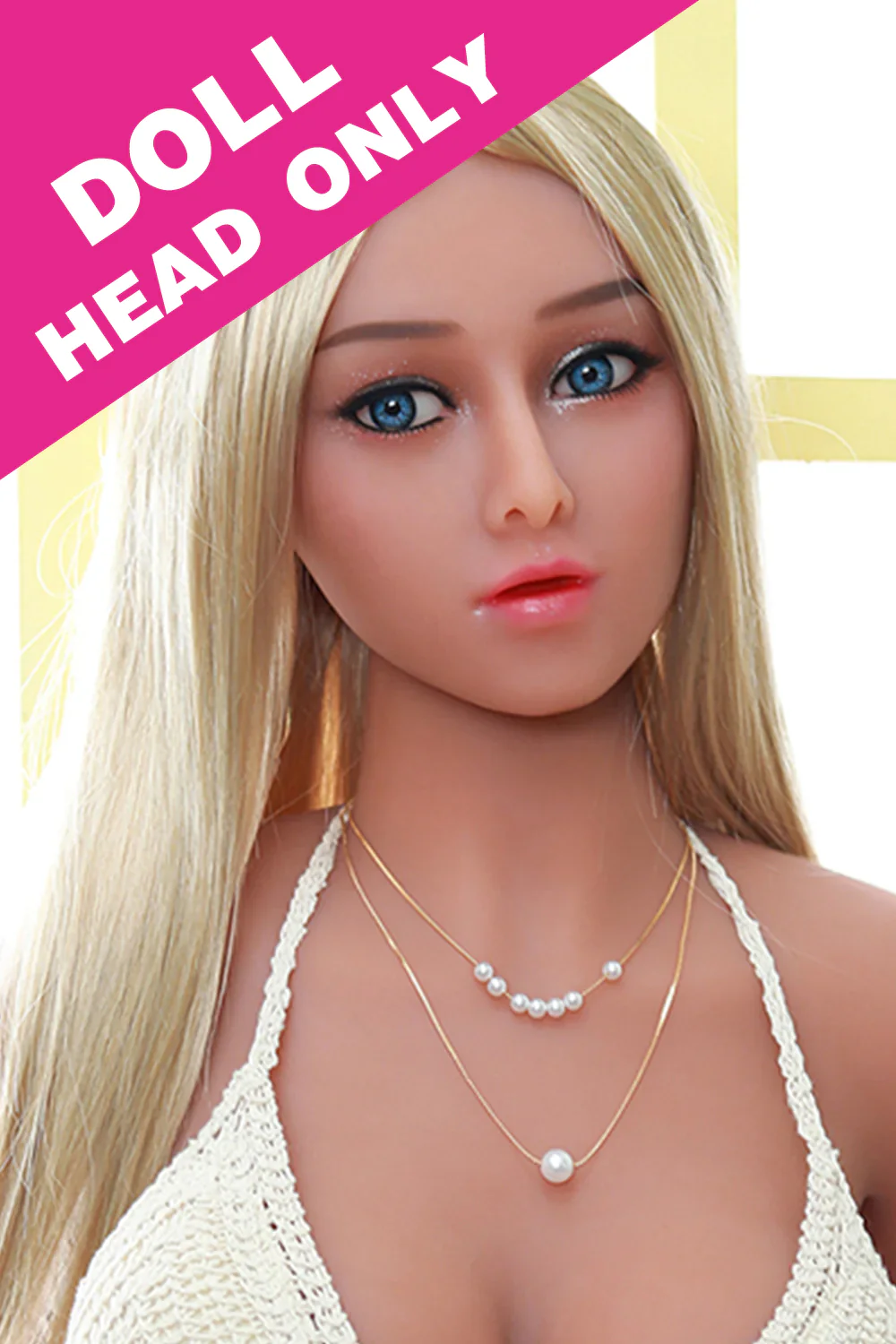 #236 TPE Blonde Sex Doll Head Only