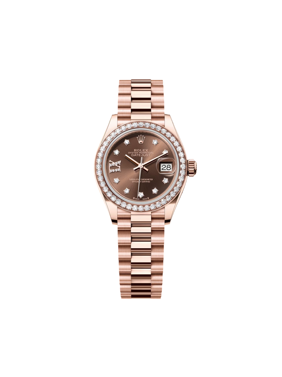 RLX  Lady-Datejust 31mm 279135RBR Chocolate Diamond Dial Jubilee Bracelet