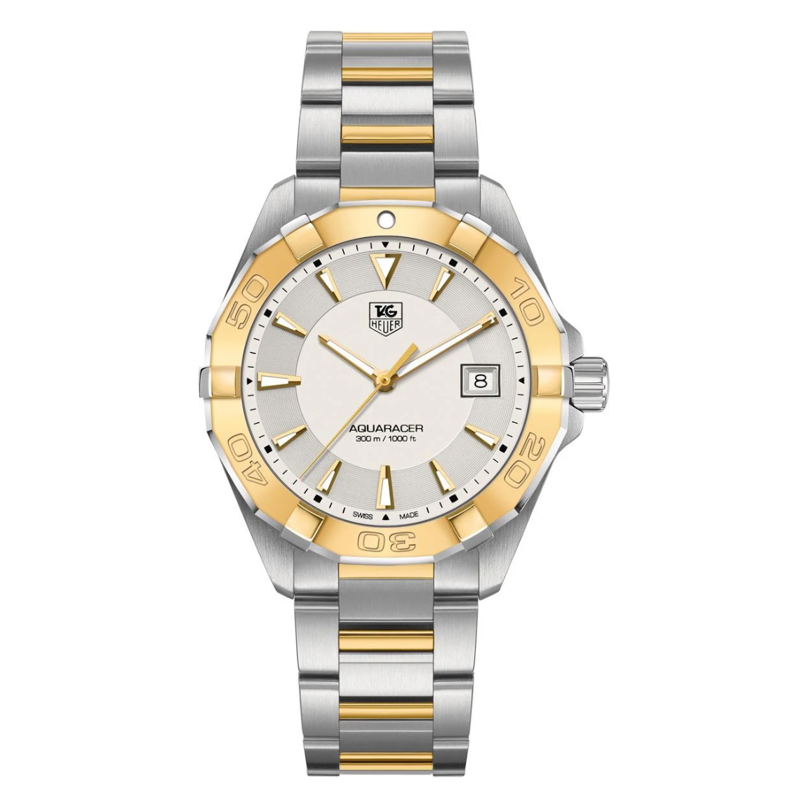 Tag Heuer Aquaracer 18kt Yellow Gold Stainless Steel WAY1151.BD0912 Watch 40.5mm