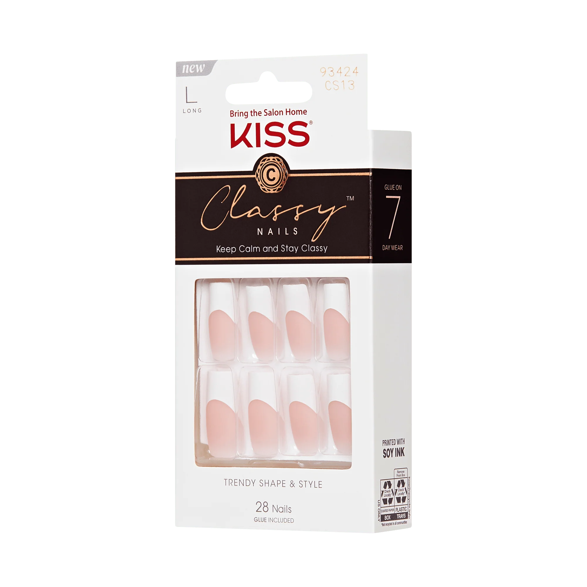 KISS Classy Press On Glue Nails - Movin'