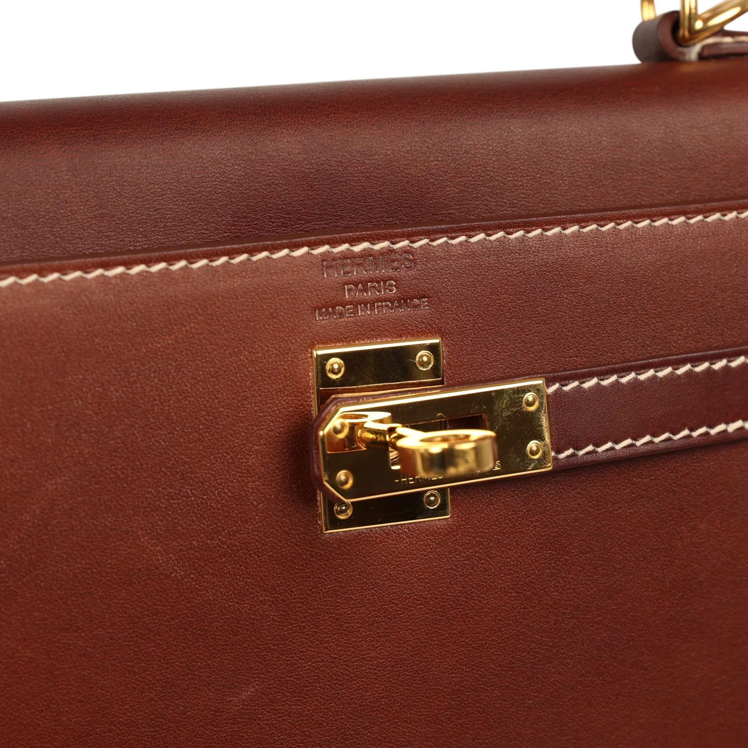 Hermes Kelly Sellier 25 Fauve Barenia Gold Hardware