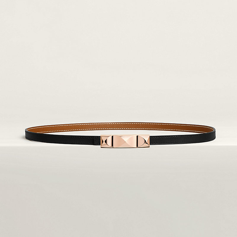 Infini belt buckle & Reversible leather strap 13 mm