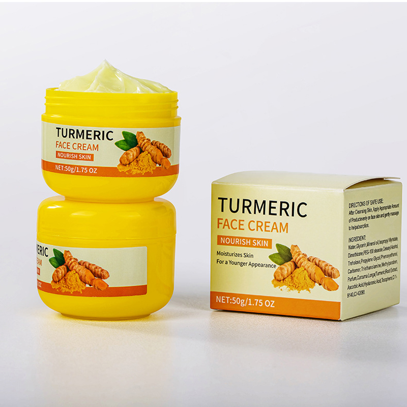Hot Sales 50g Natural Organic Reduce Pigmentation Moisturizing Nourish Skin Turmeric Face Cream