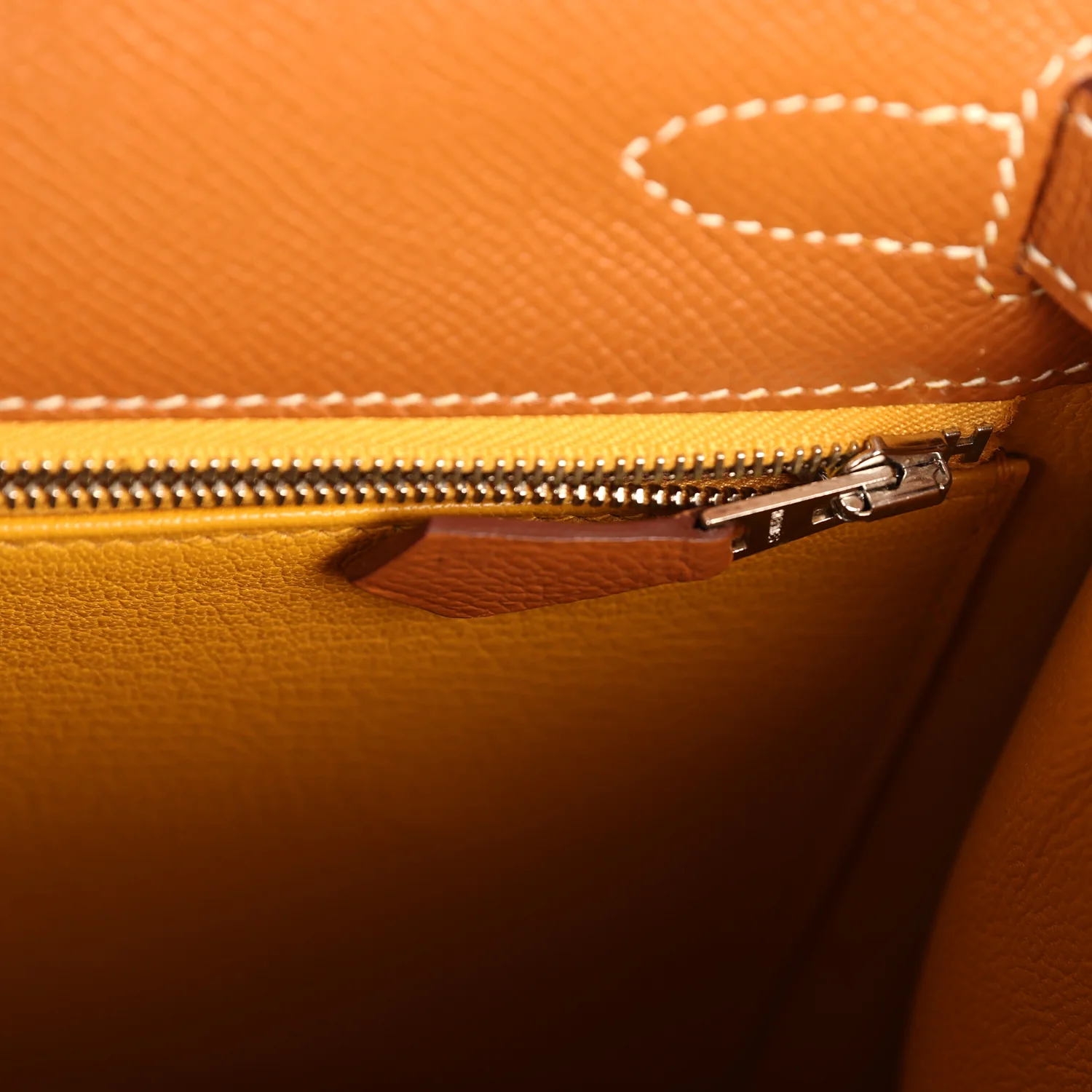 Hermes Kelly Sellier 28 Gold Verso Epsom Palladium Hardware