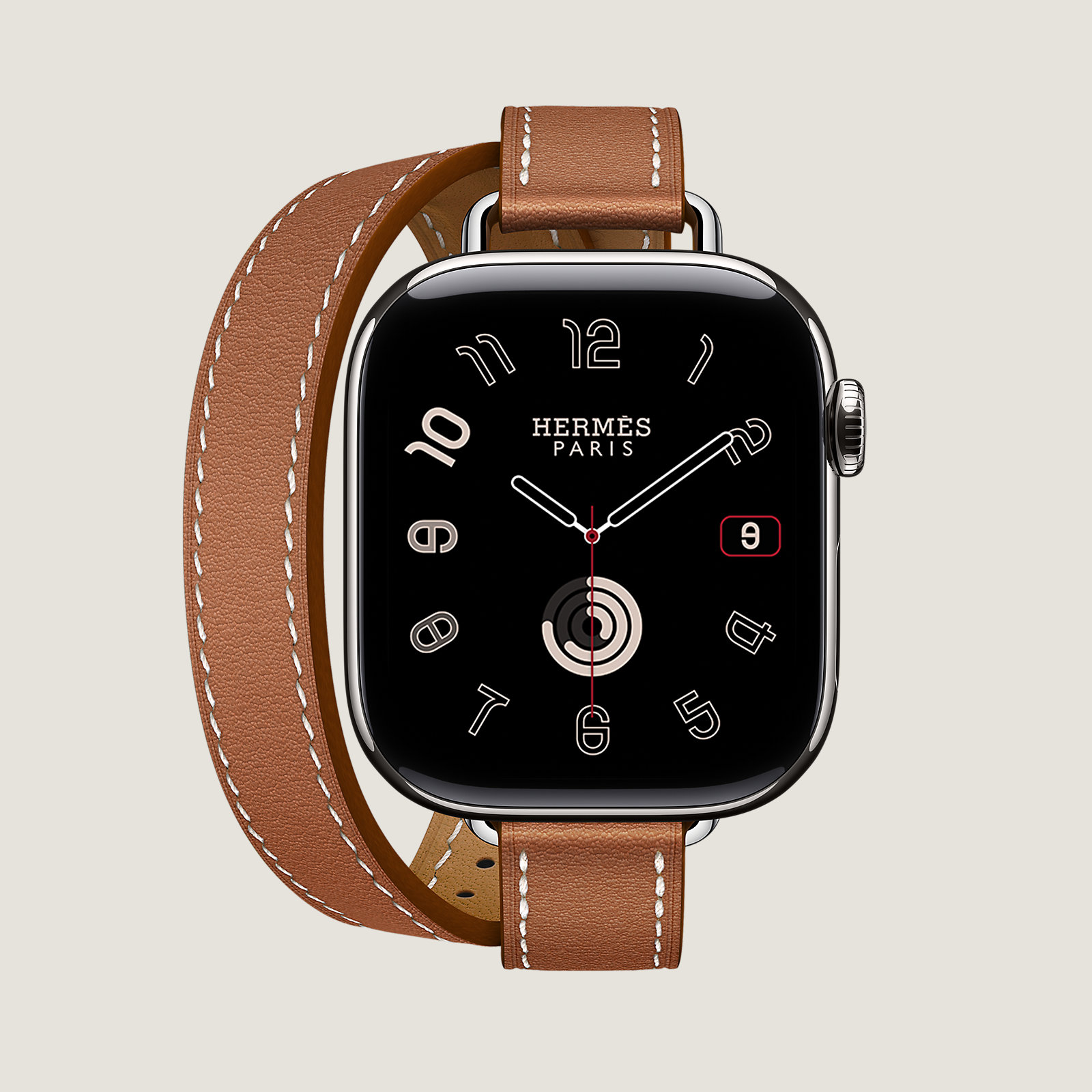 Series 11 case & Band Apple Watch Hermès Double Tour 42 mm Attelage