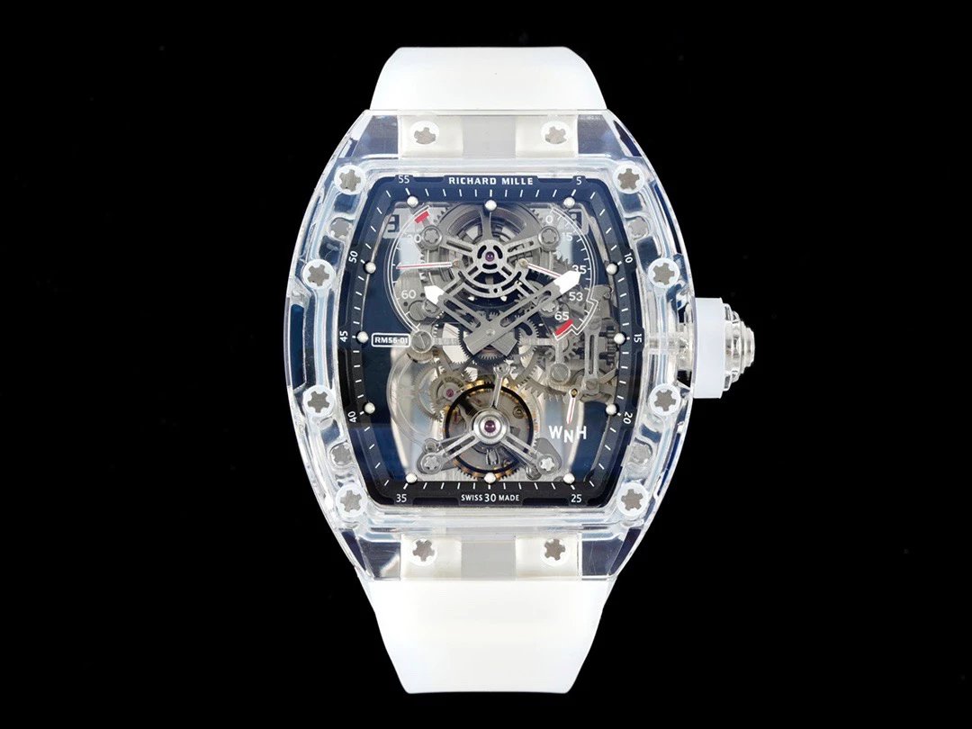 【7A Quality】Best Swiss Replica Richard Mille RM 56-01 Tourbillon Transparent Skeleton Dial