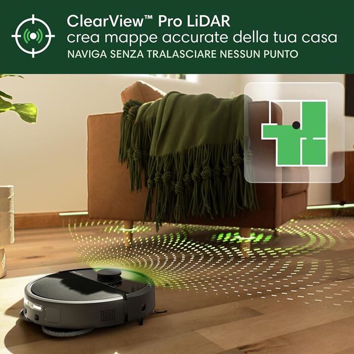 iROBOT - Aspirapolvere ROOMBA PLUS 505 COMBO AUTOWASH DOCK-Black