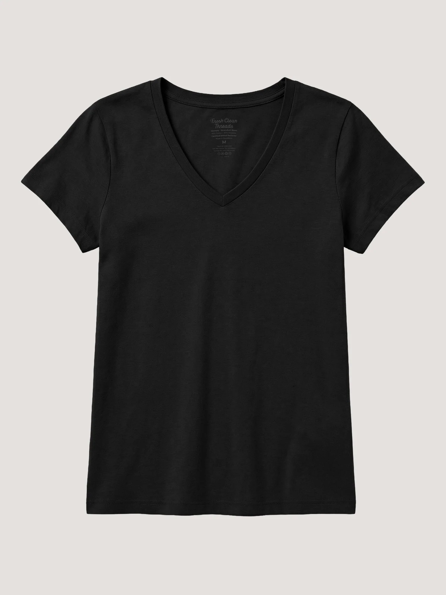 Black Everyday V-Neck Tee