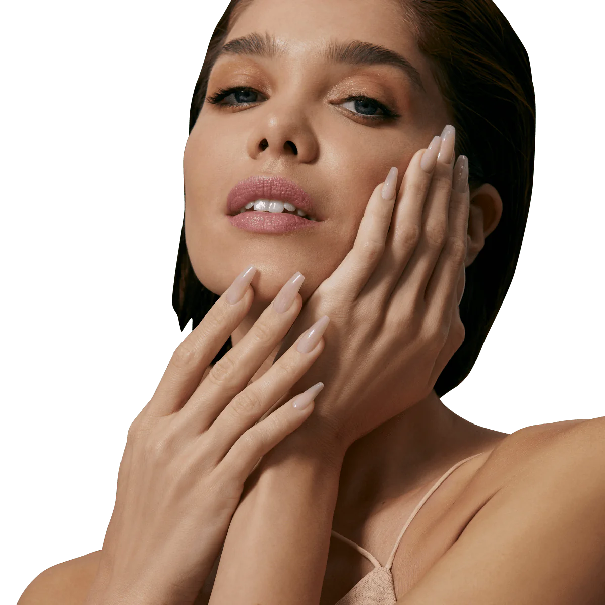 KISS Bare but Better Press On Glue Nails - Nude Drama