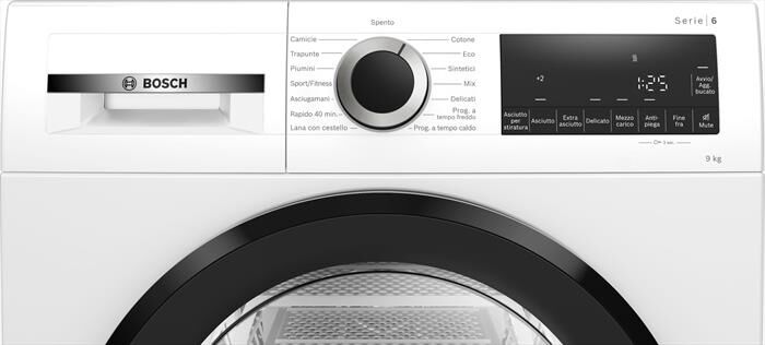 BOSCH - Asciugatrice Serie 6 WQG24201IT 9Kg Classe D-Bianco