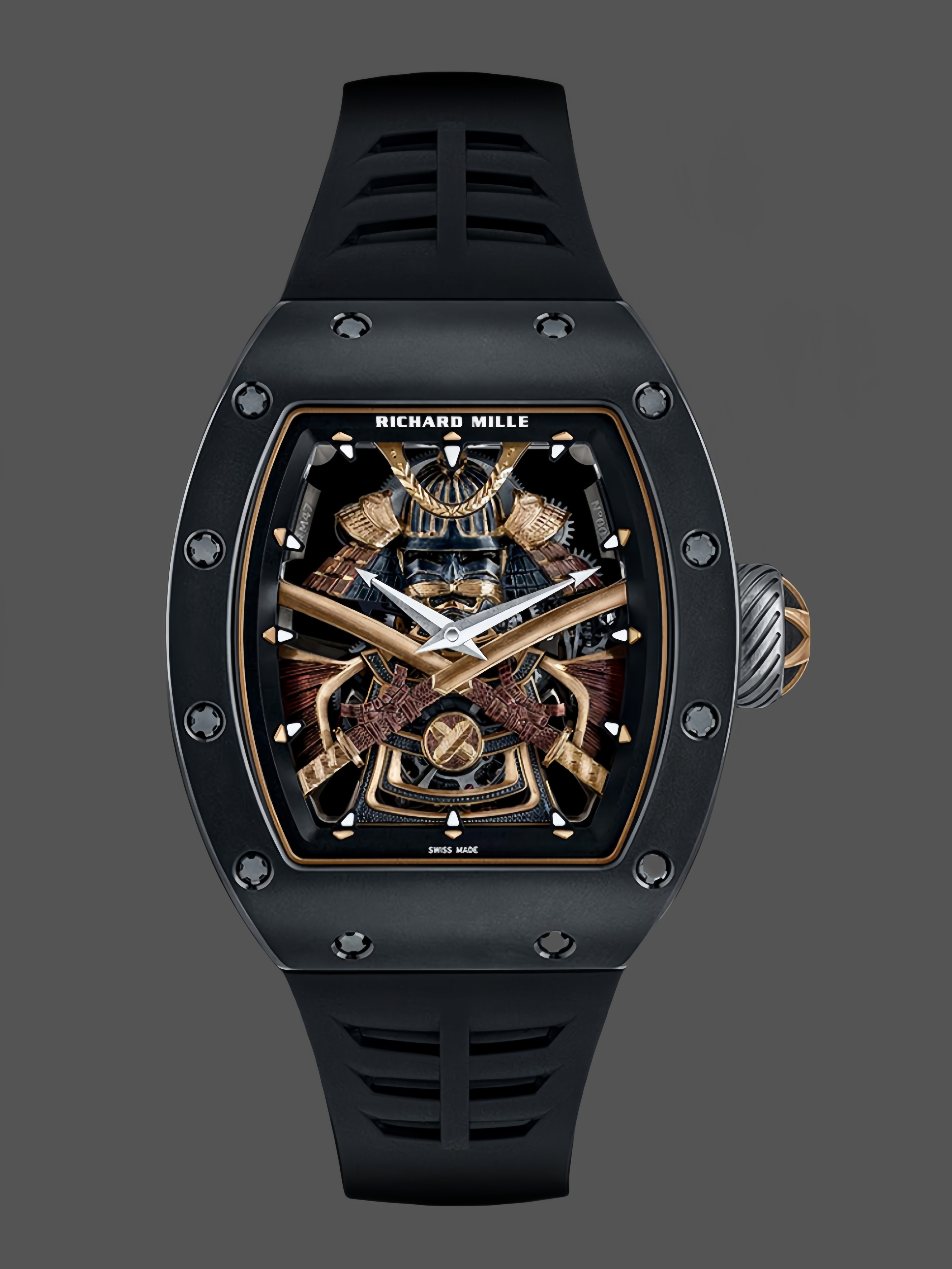 【7A Quality】Richard Mille RM47 Edition Tourbillon Skeleton Black Ceramic Casing Watch