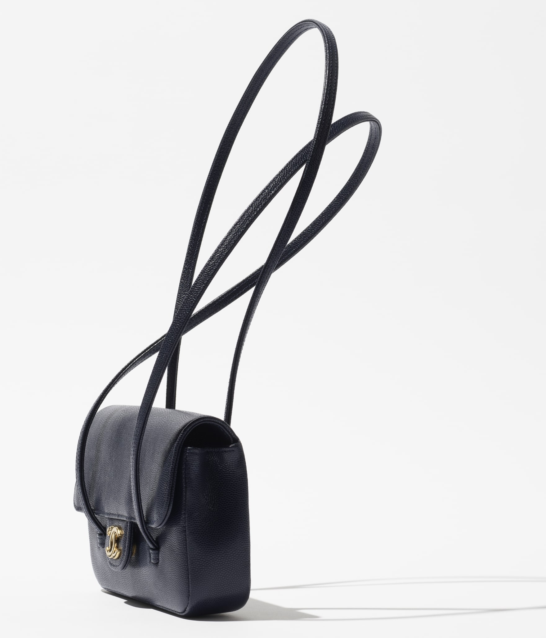 Clutch with Leather Strap