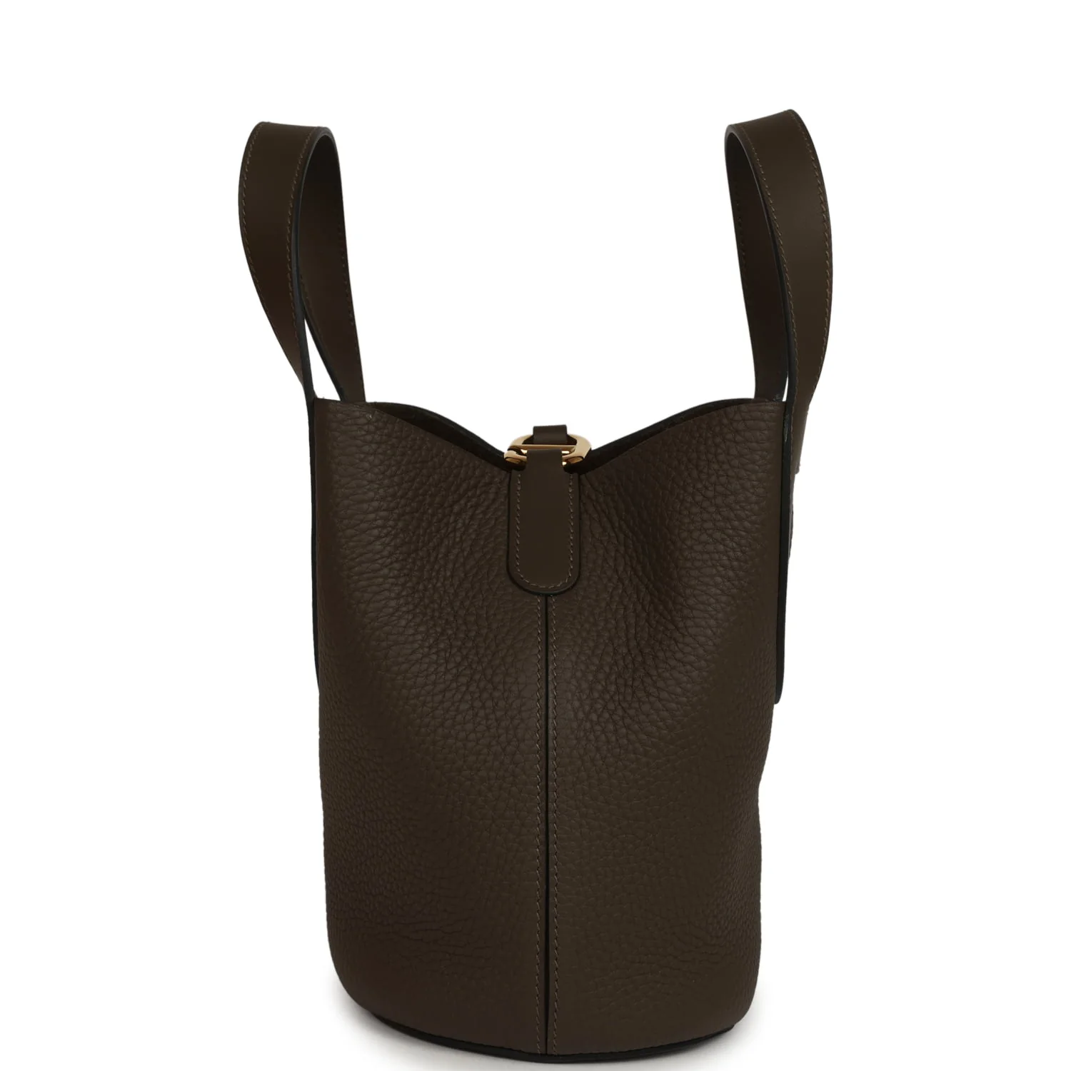 Hermes In-The-Loop 18 Vert Loden Clemence and Swift Gold Hardware