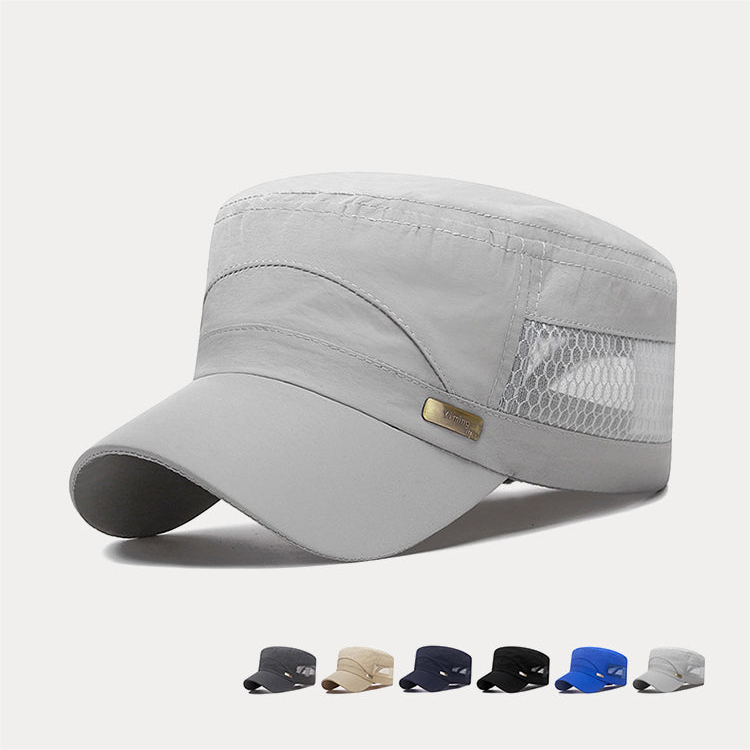 Men's Casual Solid Hollow Out Patrol Cap