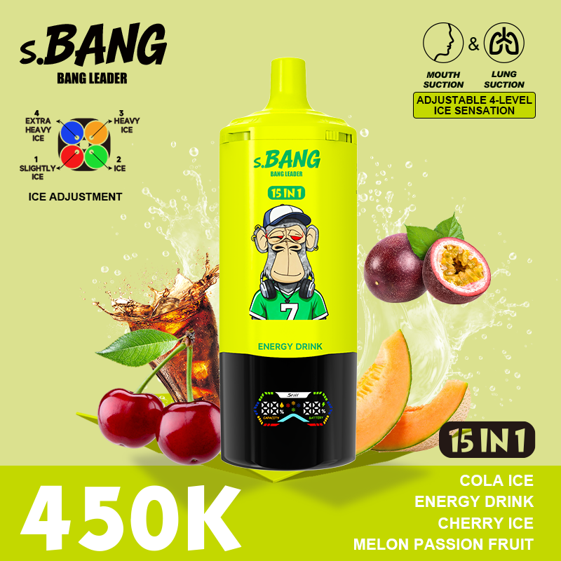 【10 products with free shipping and large discounts】Bang 450K Puffs 15-in-1 Prefilled Vape | 15 Flavors, Rechargeable