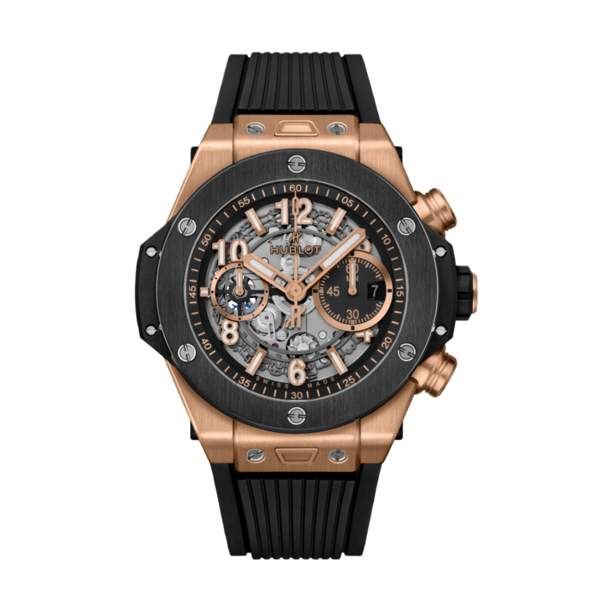 Hublot Big Bang Unico King Gold Ceramic 44mm 421.OM.1180.RX Mens Watch