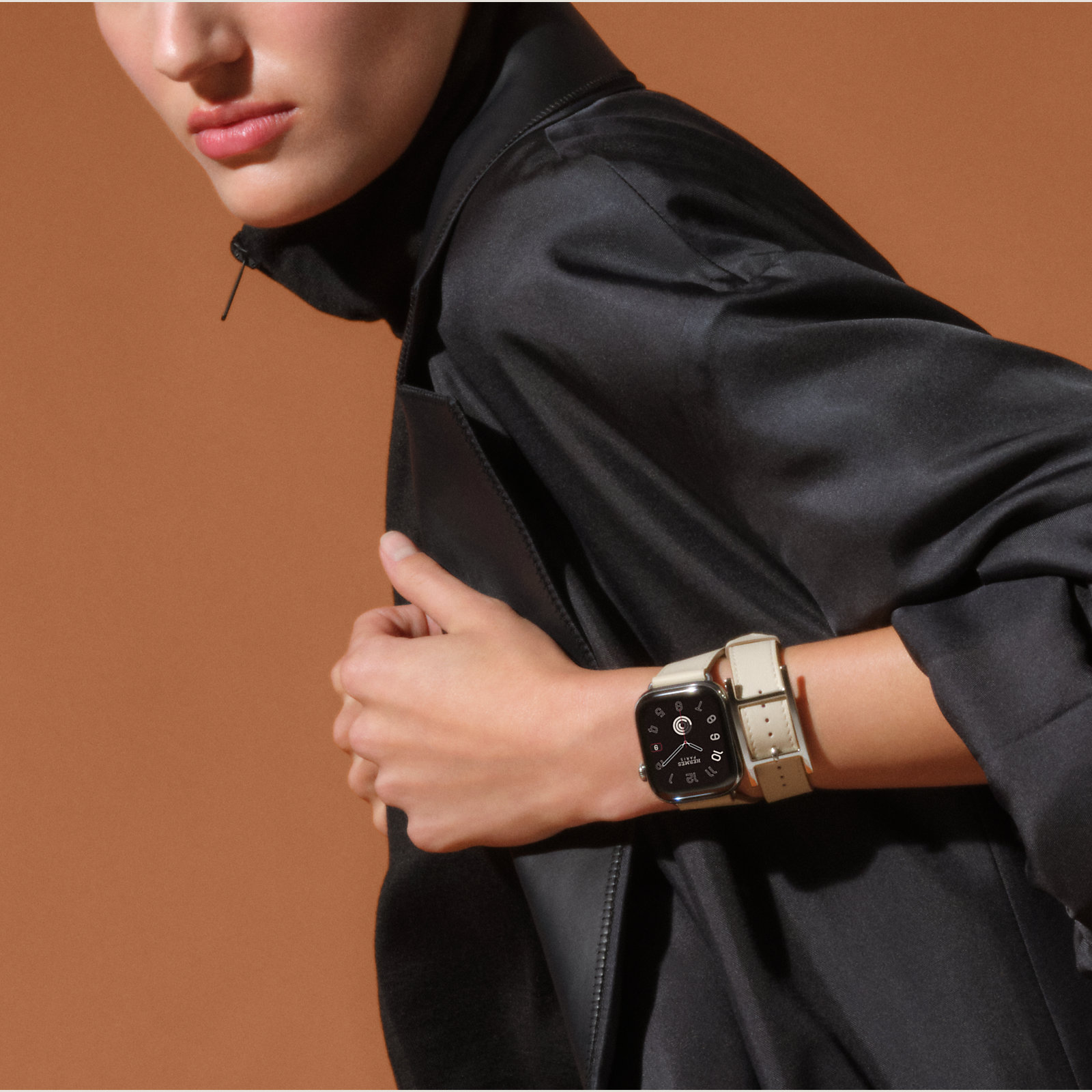 Series 11 case & Band Apple Watch Hermès Double Tour 42 mm Hapi