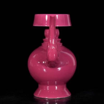 Yongzheng Signed Old Chinese Carmine Red Glaze Teapot  N3625