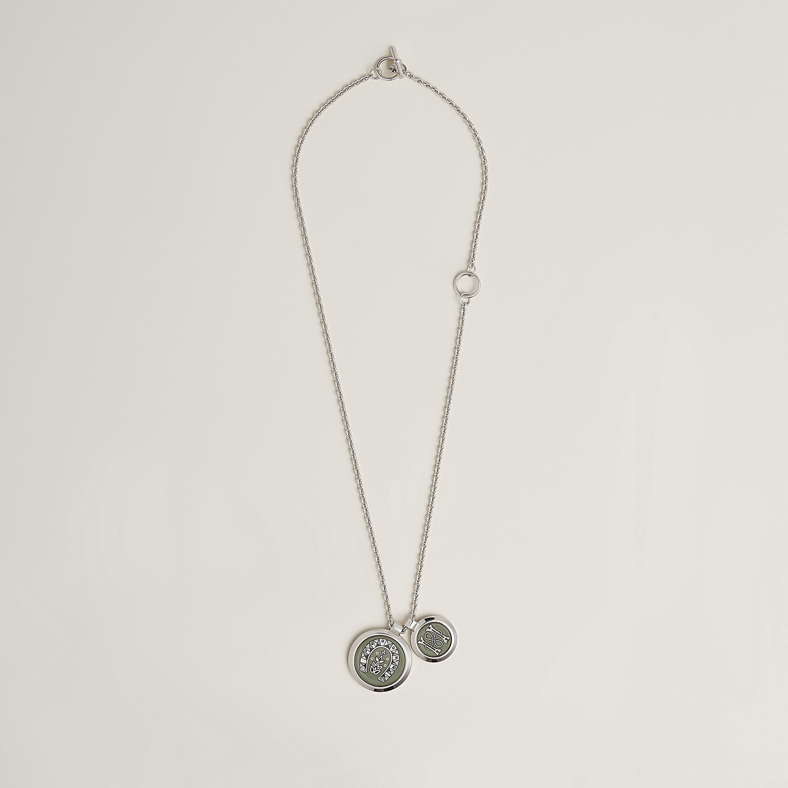 Medailles Cheval de Coeur / 24 Brides et Chaines necklace