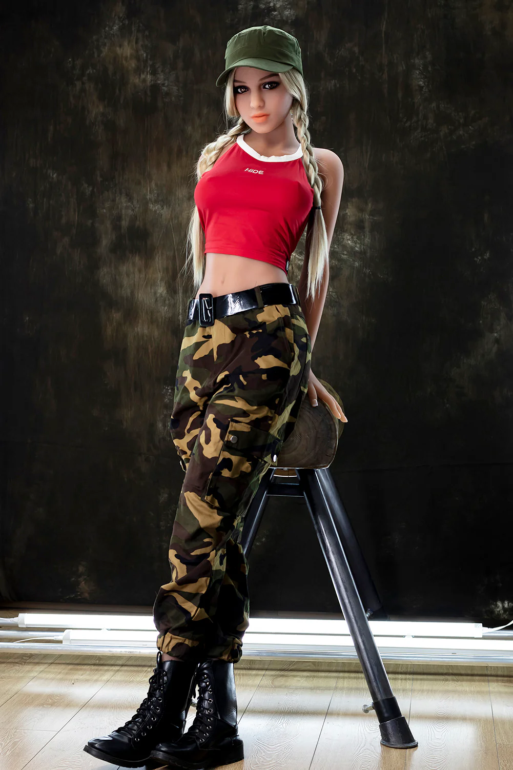 US Stock - Abigail 5ft45 / 166cm #174 Head TPE Hot Army Girl Sex Doll