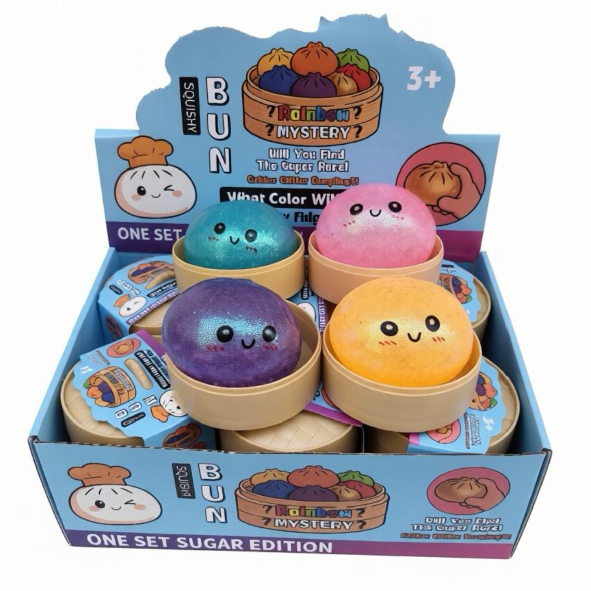 Glitter Bead Soup Dumpling Squishy | Stress Relief Toy