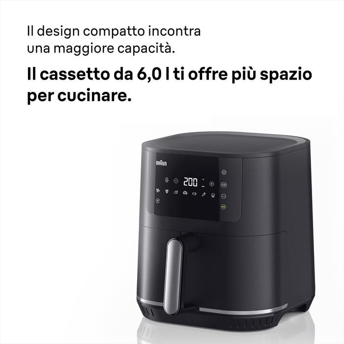 BRAUN - Friggitrice ad aria MULTIFRY5 HF5030-NERO