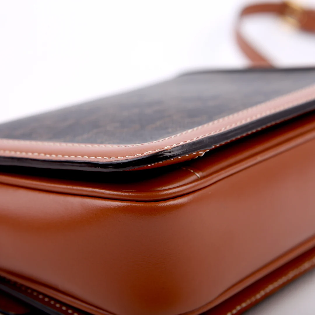 Teen Triomphe Bag Triomphe Canvas/Calfskin Brown