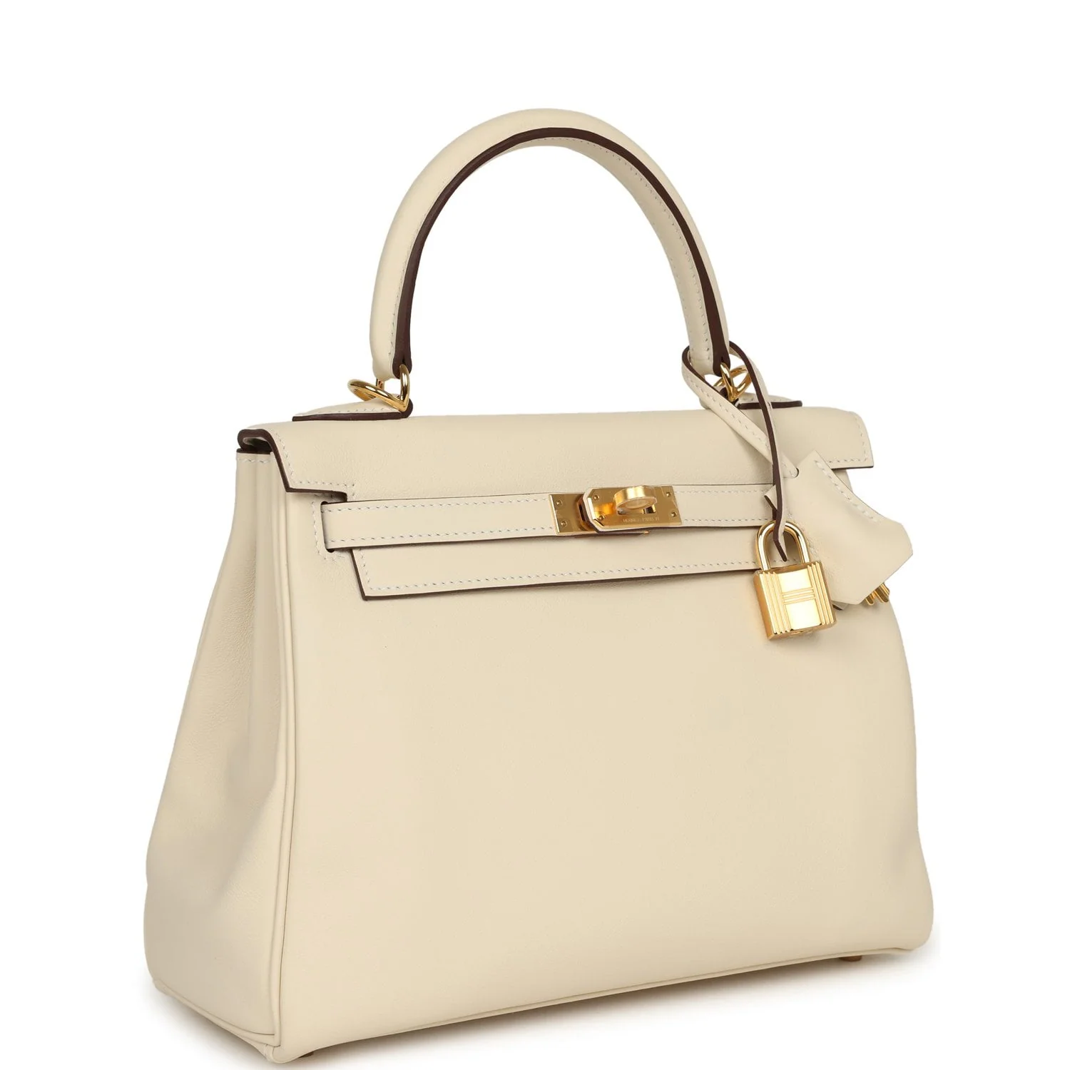HERMÈS Kelly Retourne 25 Nata Swift Gold Hardware