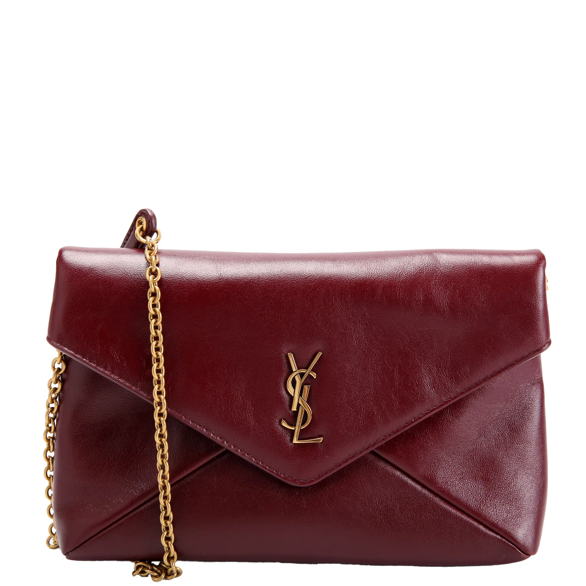Cassandra Small Chain Pouch Lambskin 847638 Burgundy