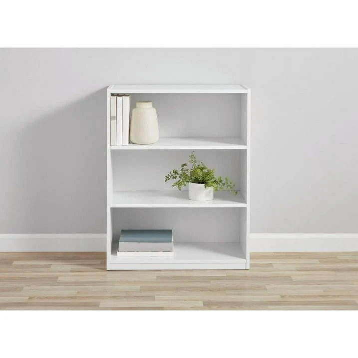 3-Shelf Bookcase with Adjustable Shelves
