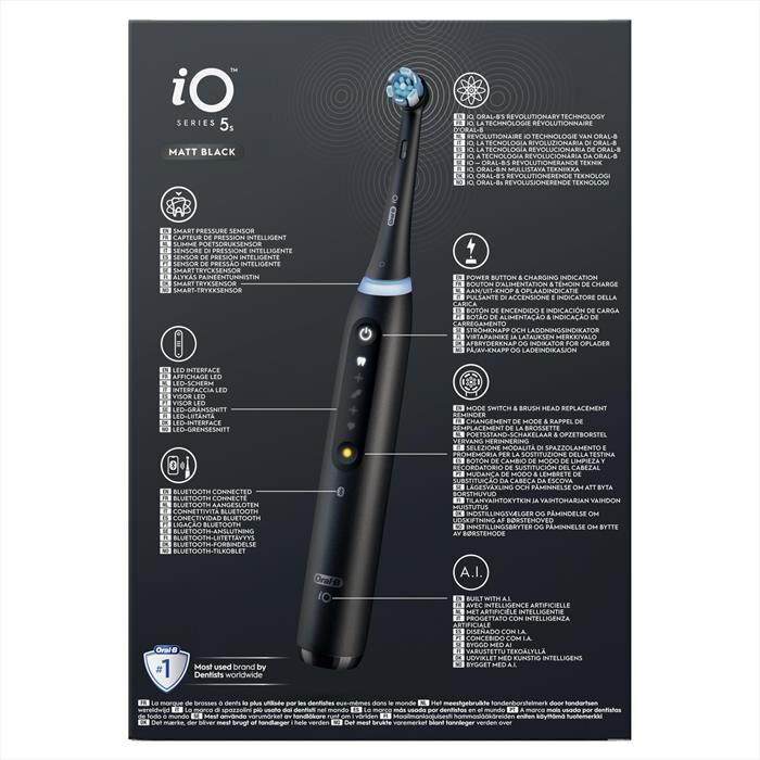 ORAL-B - Spazzolino elettrico IO5 S-NERO