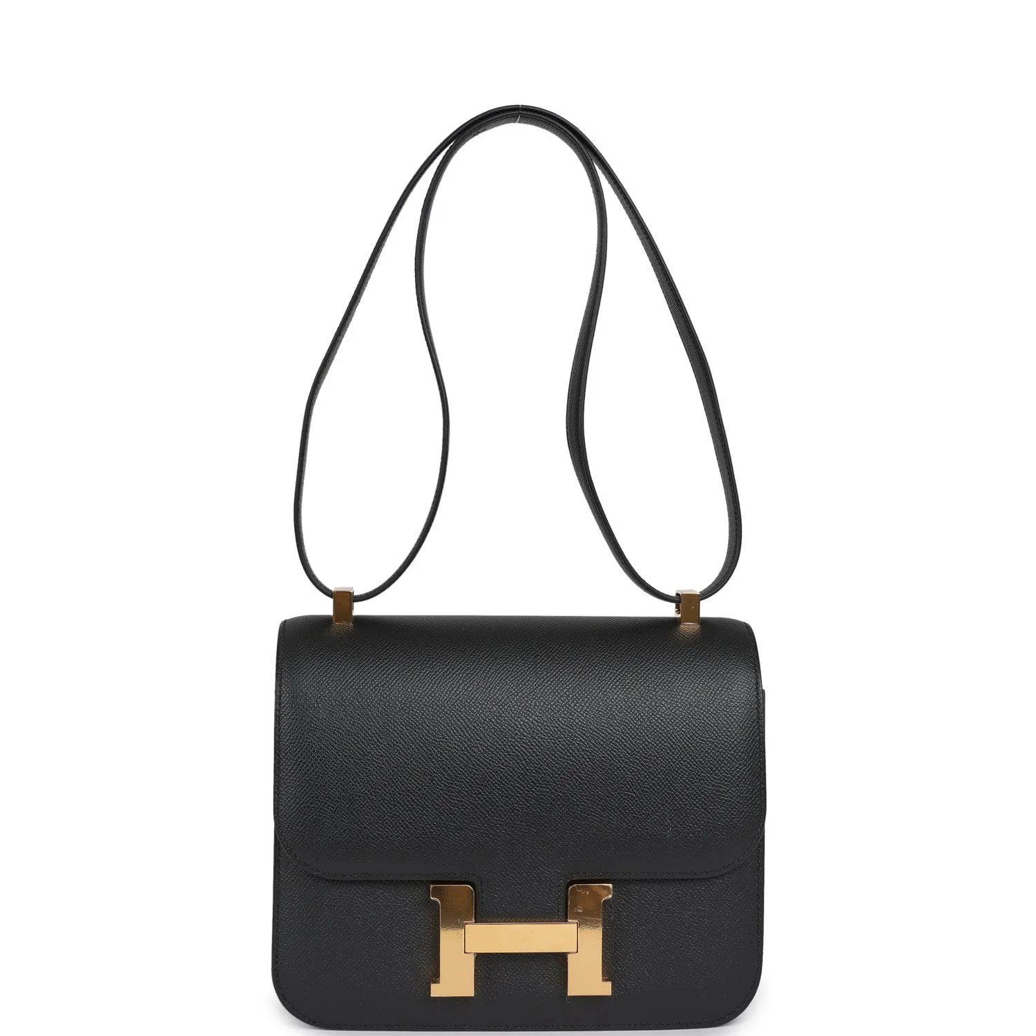 Hermes Constance 24 Black Epsom Gold Hardware