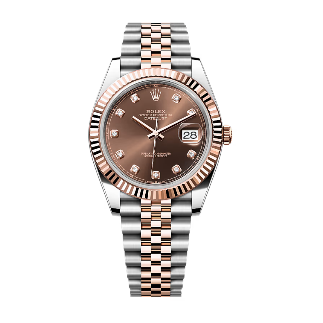 ROLEX Datejust 41Oyster, 41 mm, Oystersteel and Everose goldReference 126331-0004