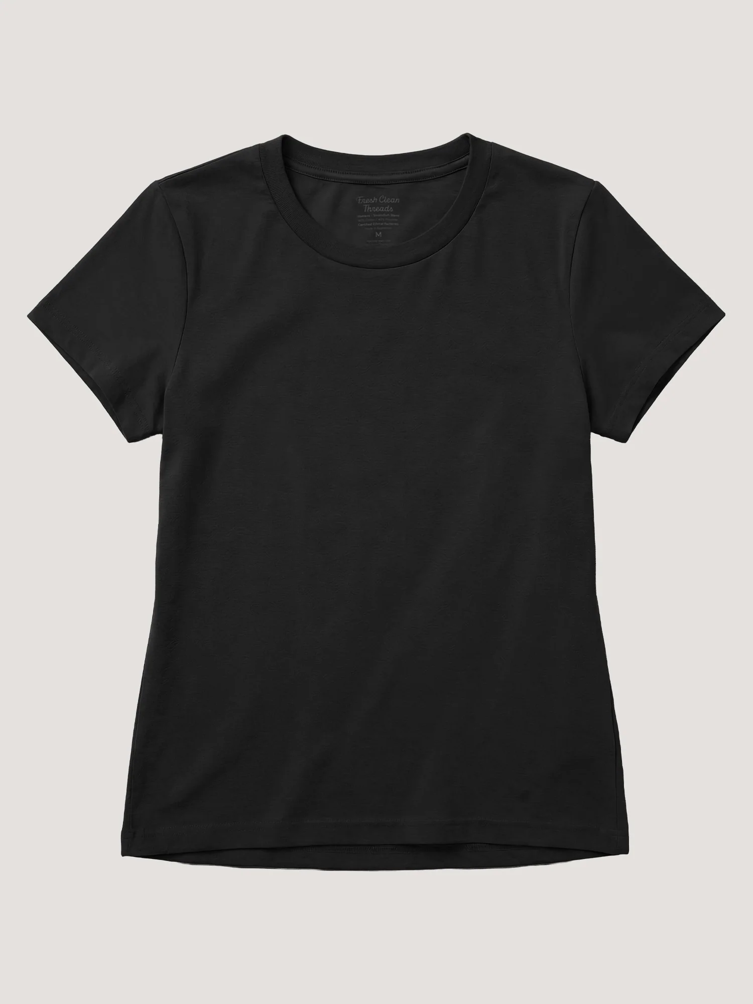 Black Everyday Crew Neck Tee
