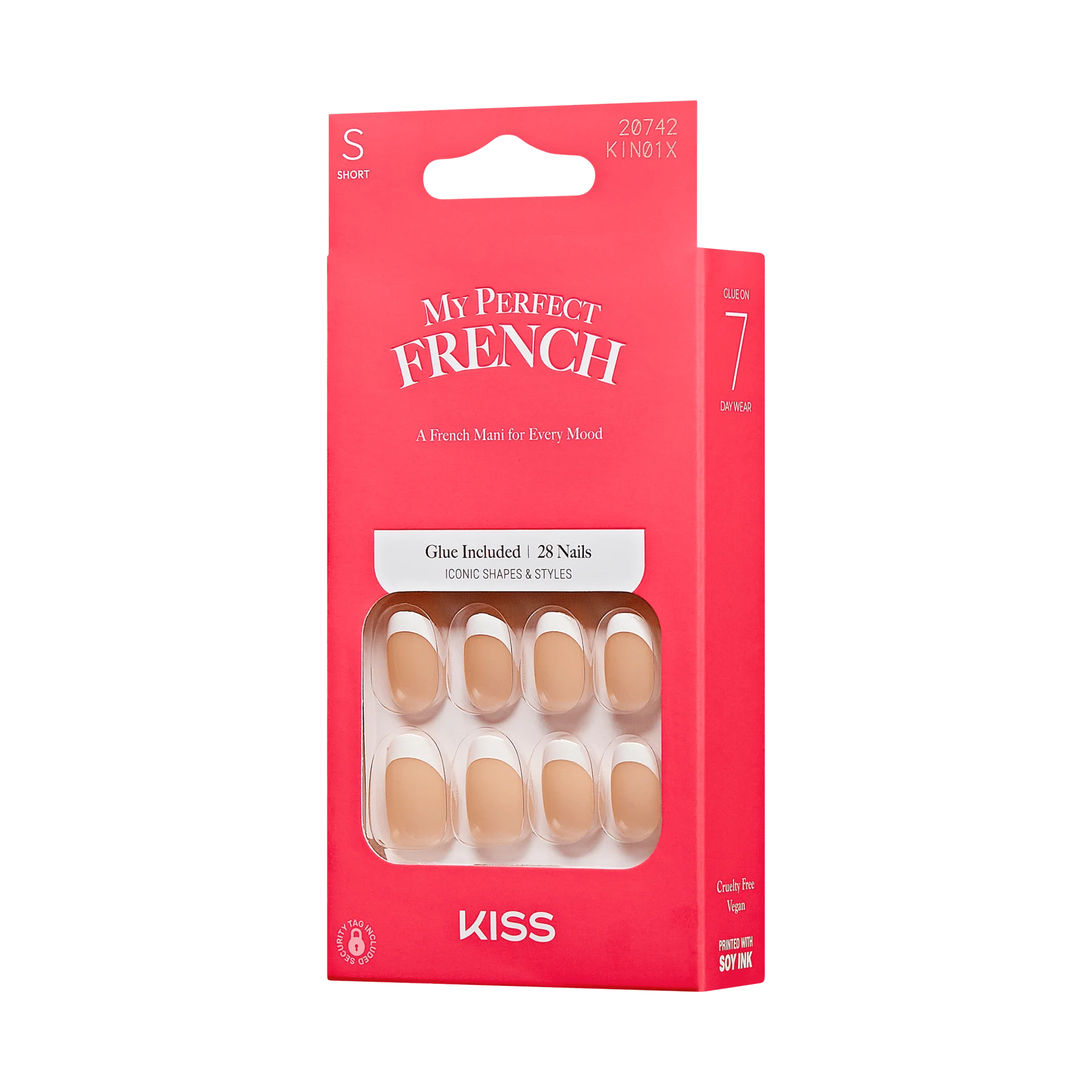 KISS My Perfect French Press On Glue Nails - My Shine