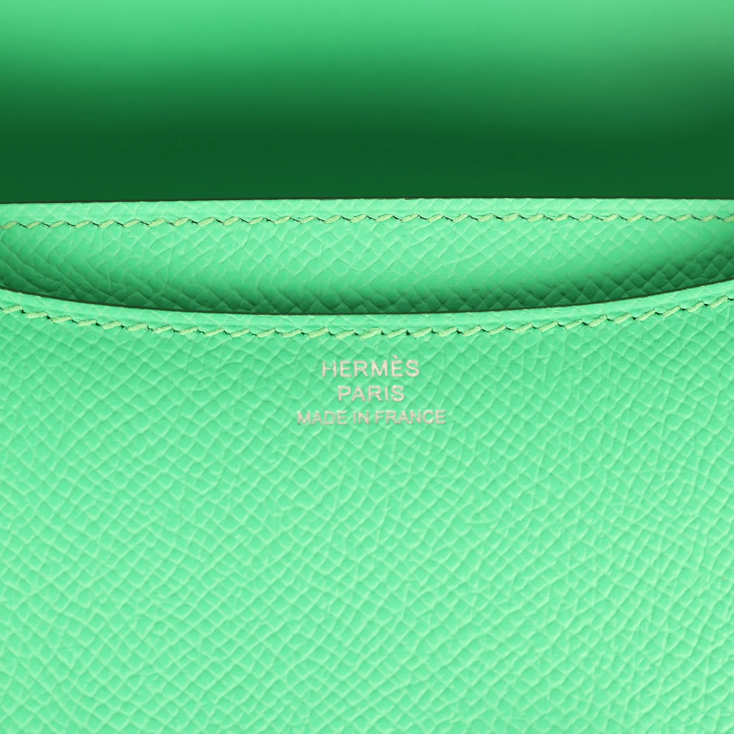 Hermes Constance 18 Vert Comics Epsom Palladium Hardware