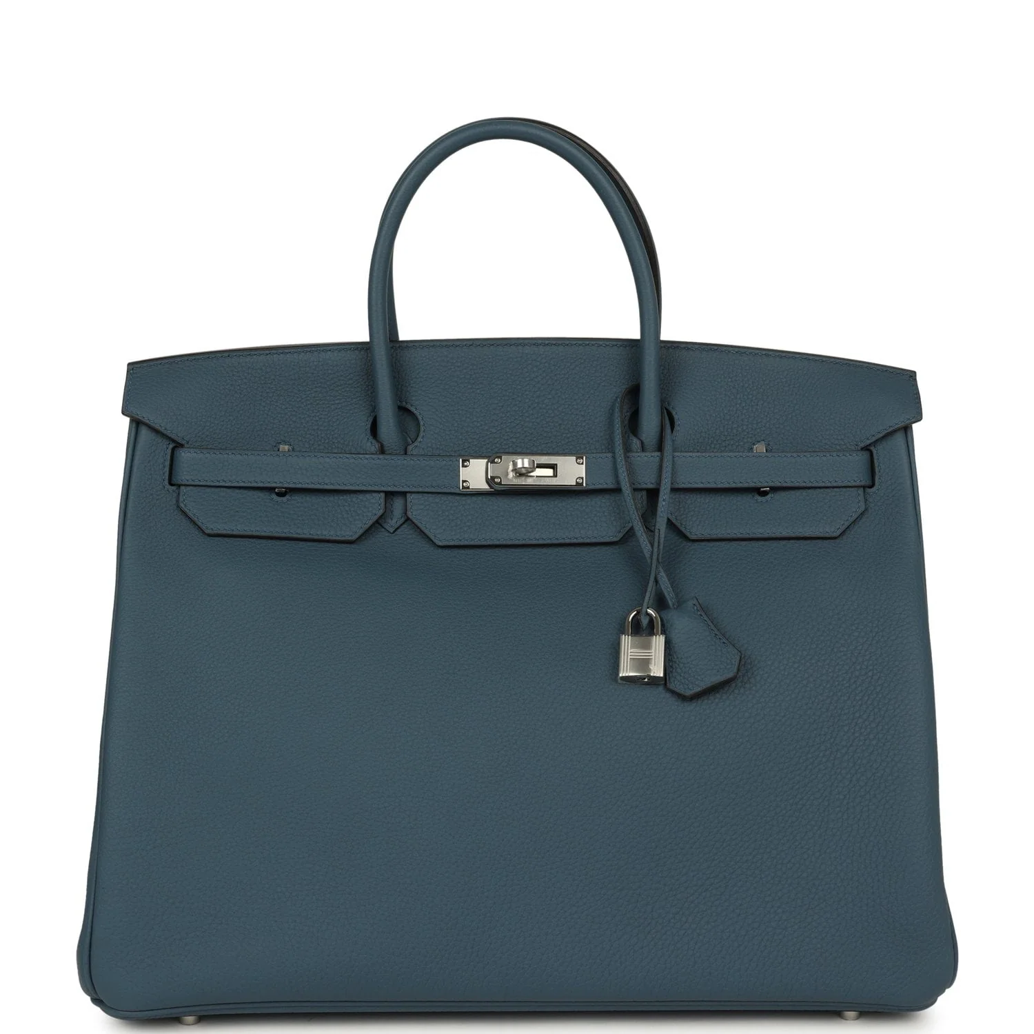 HERMÈS Birkin 40 Bleu Tempete Togo Palladium Hardware