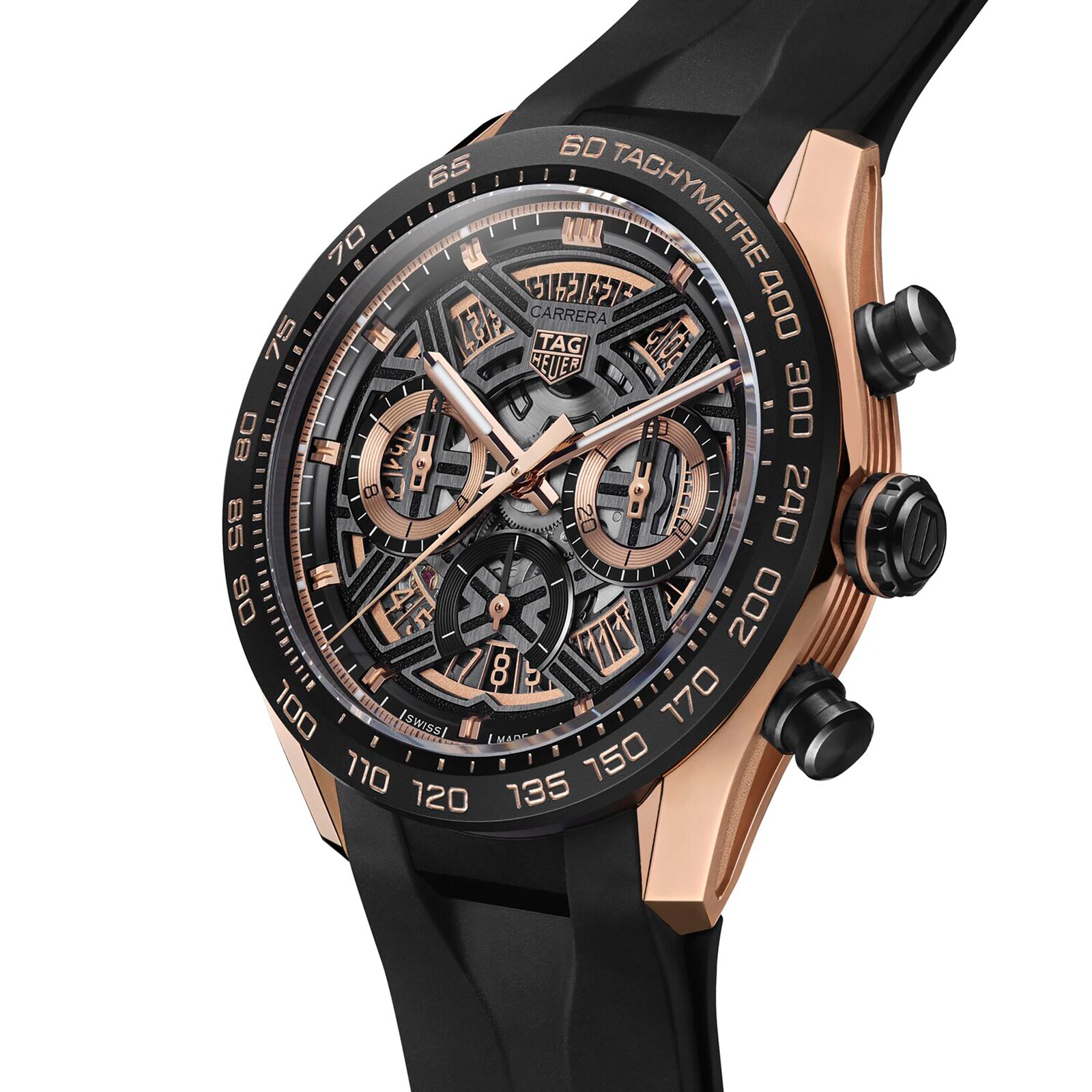 【7A Quality】TAG Heuer Carrera Chronograph Extreme Sport 44mm Mens Watch Gold CBU2050.FT6273
