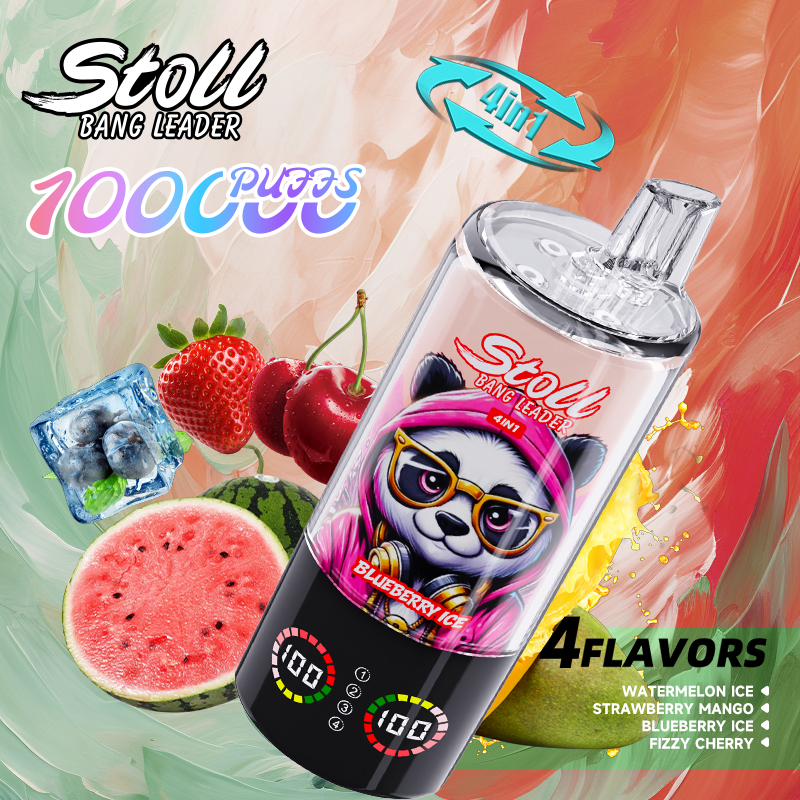 [Minimum order of two]Bang Leader 100K Puffs 4-in-1 Prefilled Vape | 4 Flavors in 1 Device,  Rechargeable, 3%/5%