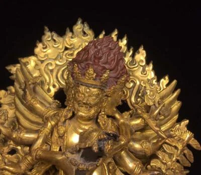 30CM Old Chinese Bronze Statue Buddha N1682