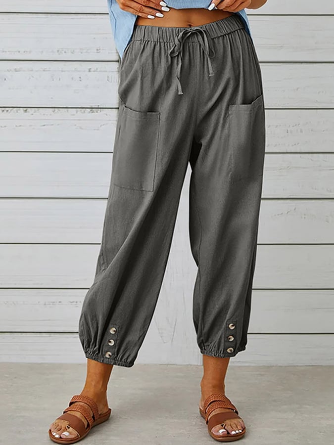 Women's Cotton Linen Casual Pant