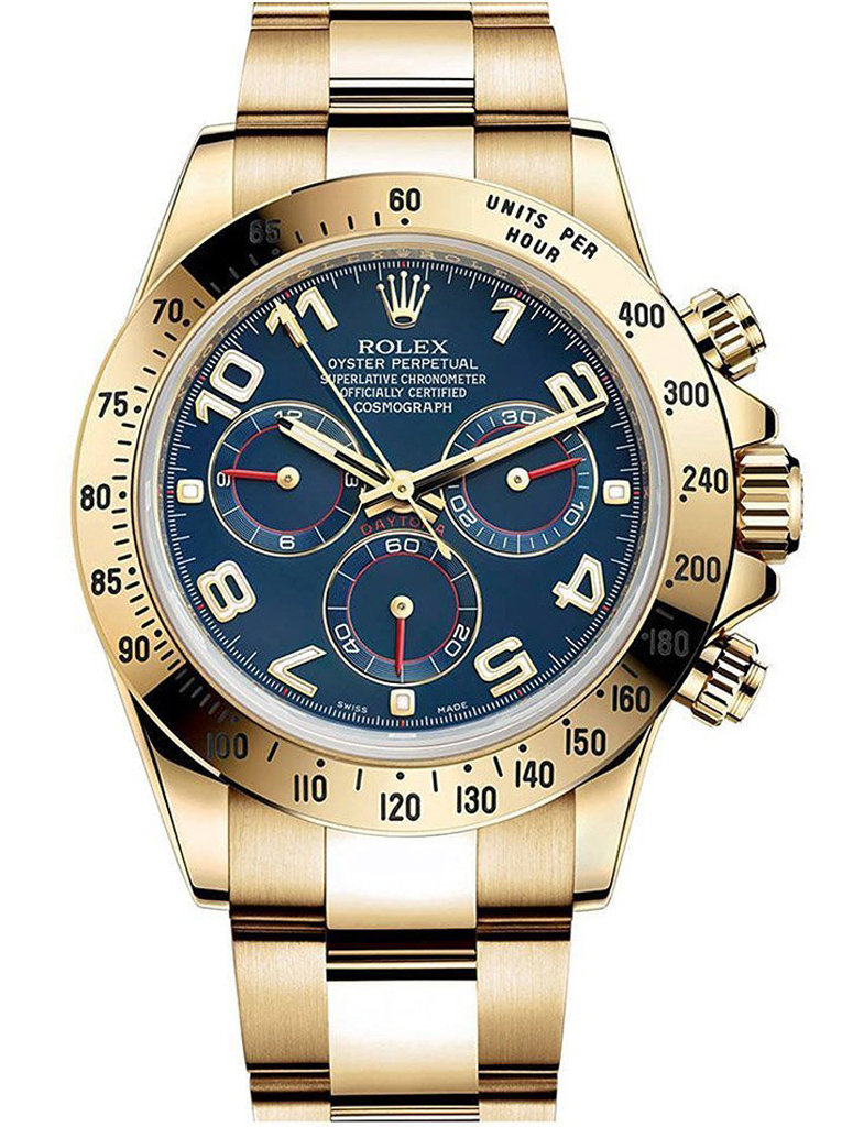 Replica Rolex Daytona 40mm Blue Dial 116528