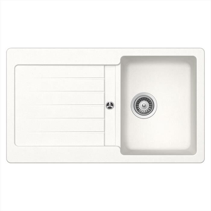 GLEM GAS - Lavello lneare LS1G86WH 1 vasche-Bianco