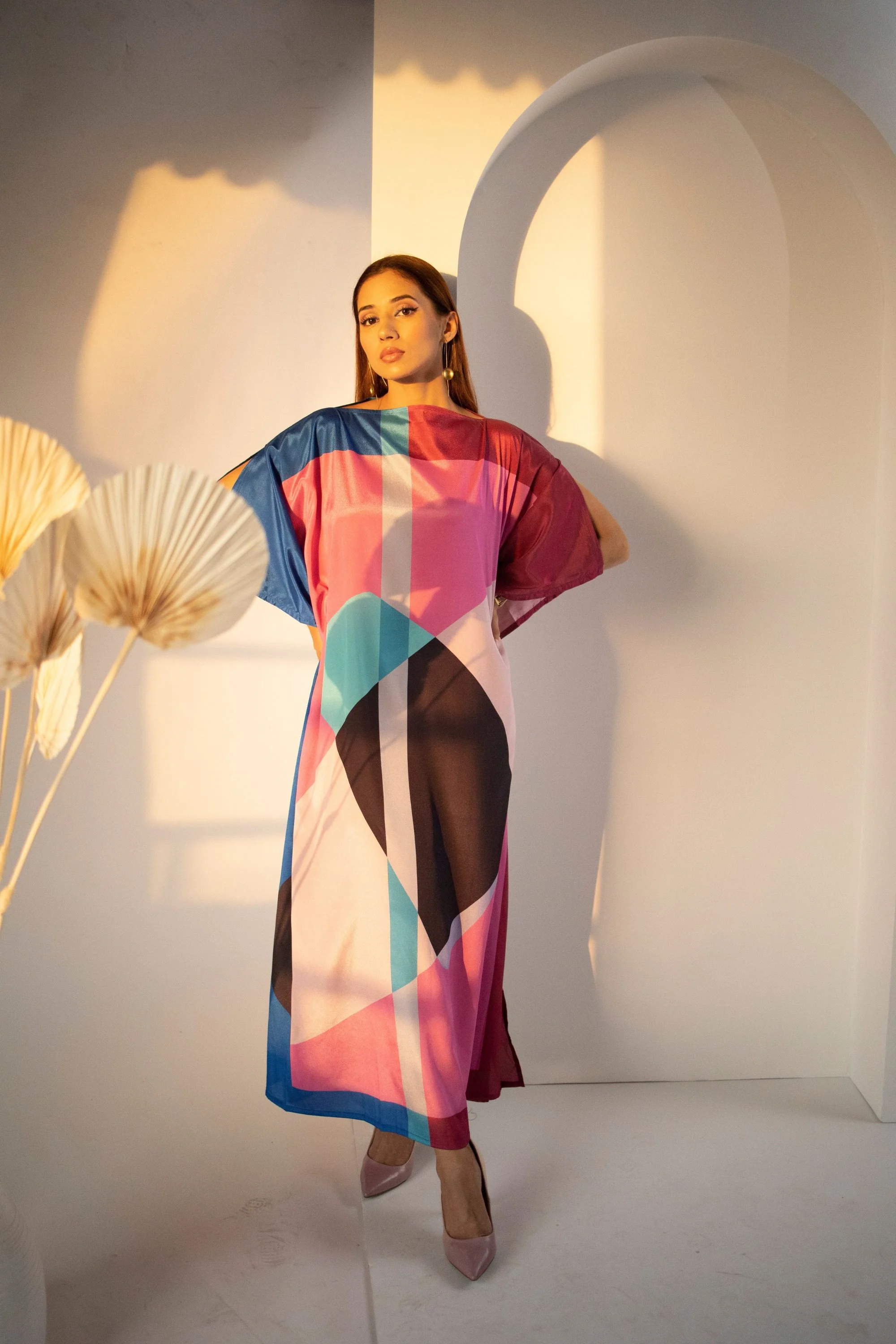 Geocolor Wave Kaftan