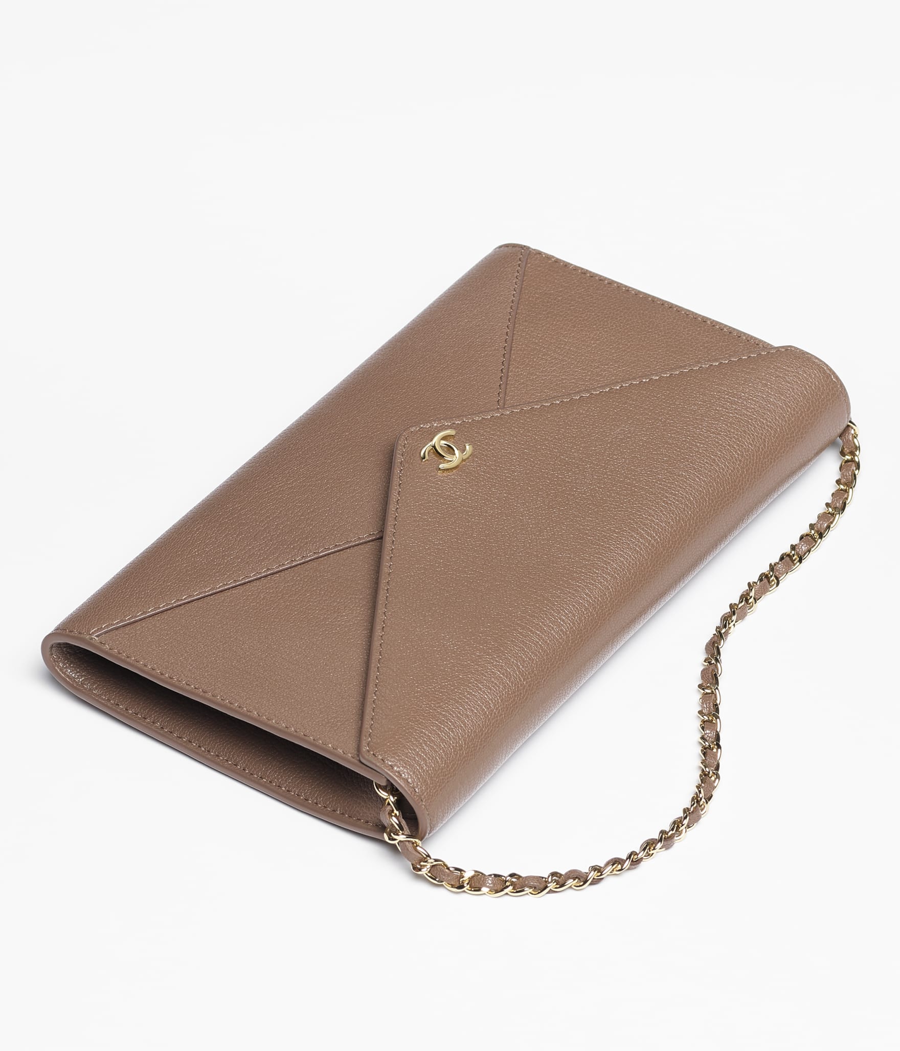 Clutch with Leather Strap