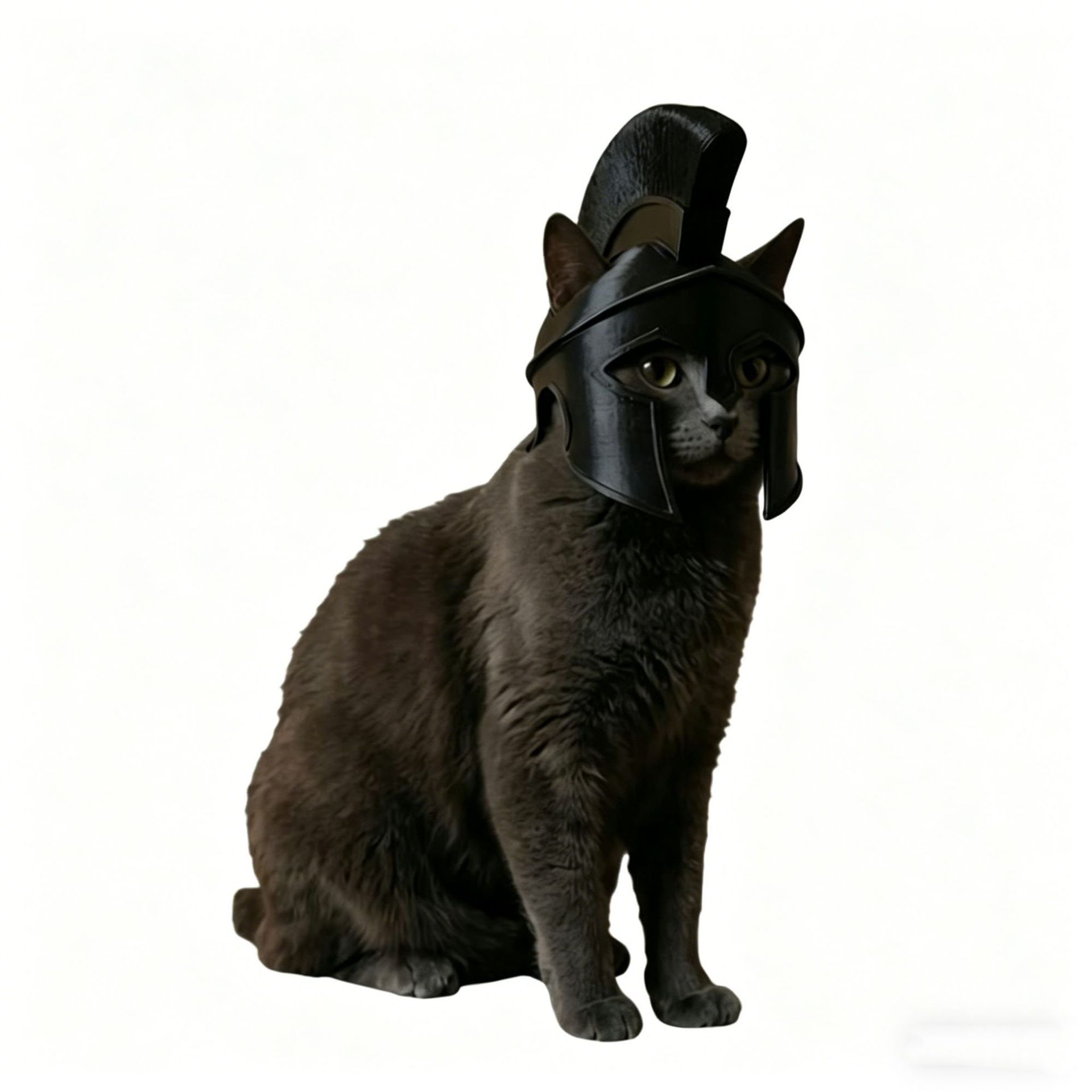 Halloween Sale 🎉-Odyssey  Cat Spartan Ornament Collection  Armored Helmet