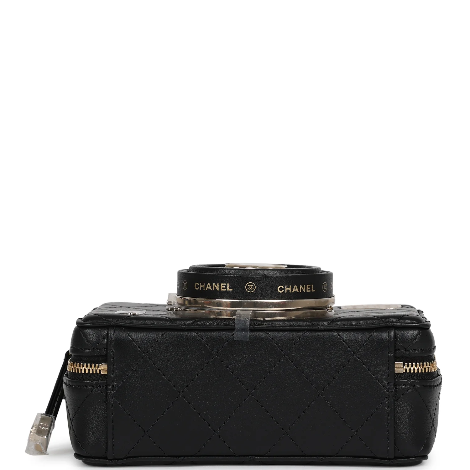 Chanel Coco Click Camera Bag Black Lambskin Light Gold Hardware