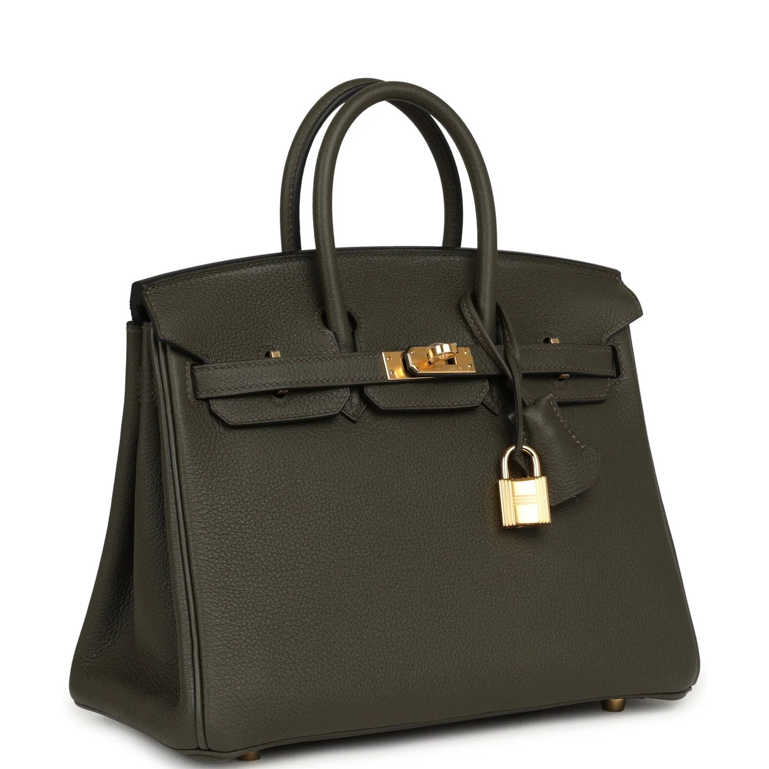 HERMÈS Birkin 25 Vert De Gris Togo Gold Hardware